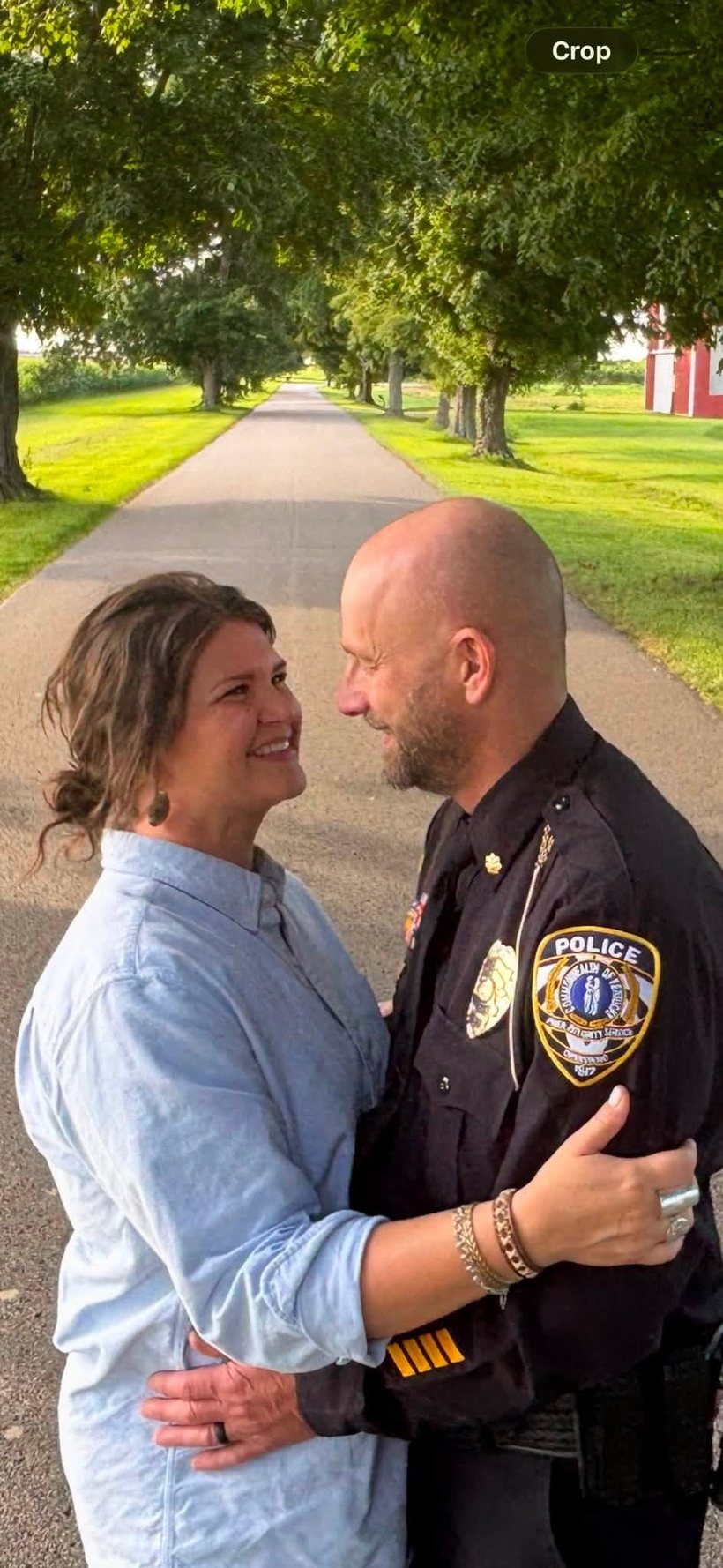 Mike and Amanda Staples, owners of Blue Line Junk Removal